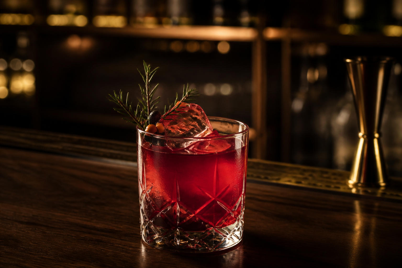 Bar w restauracji Kolacja Wieczór